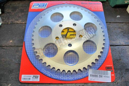 Rear Wheel Sprocket, PBI, Aluminium, BT 73-85 / XL 79-81