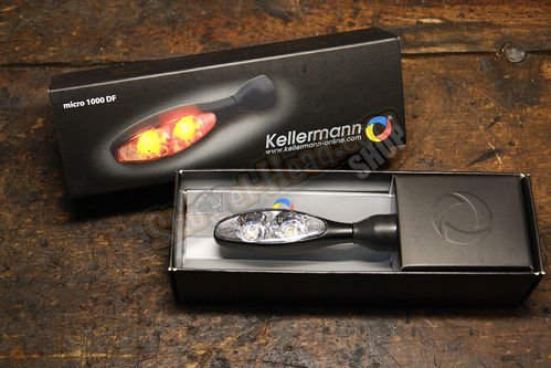 Kellermann micro 1000 DF black, Blinker / Brems & Rücklicht Kombination