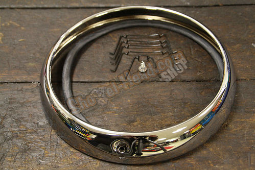 Headlight Trim Ring, chromed, BT 60-84