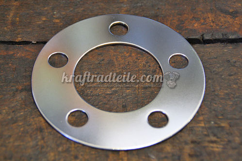 Shim Brake Rotor / Pulley, 1.60mm, zinc coated, 57mm Center Bore