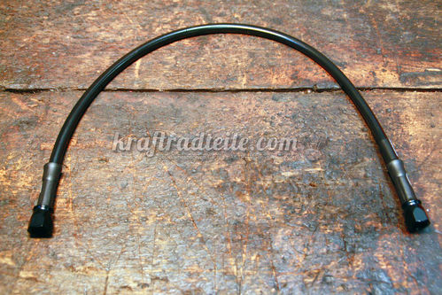 Goodridge Brakeline, Steel Braided, 18" (~45cm), black