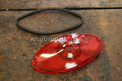 Cat Eye Taillight replacement Lense, incl. Gasket, E-approved