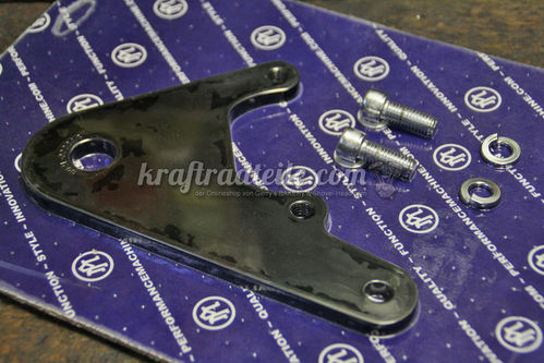 PM Brake Caliper Bracket for 125x4R Caliper, rear, 10" disc, black