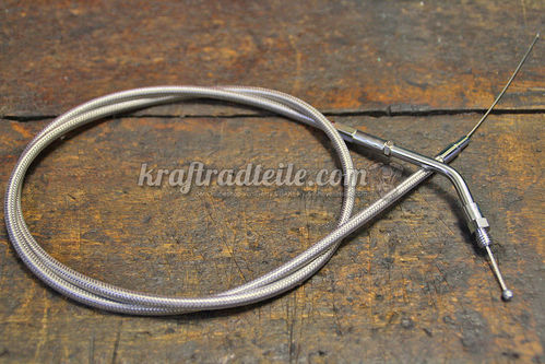 Barnett Throttl Cable, 104cm Outer Cable, 91-95 Controls with Bendix / S&S Super B Carb