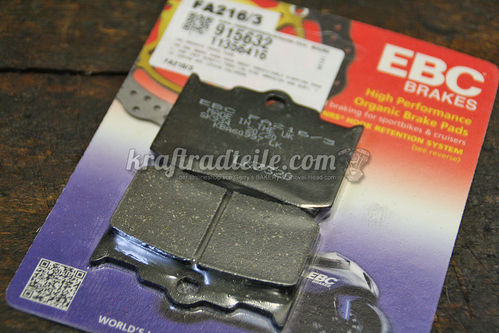 EBC Brake Pads for PM 125x4R and 137x4B Calipers, organic