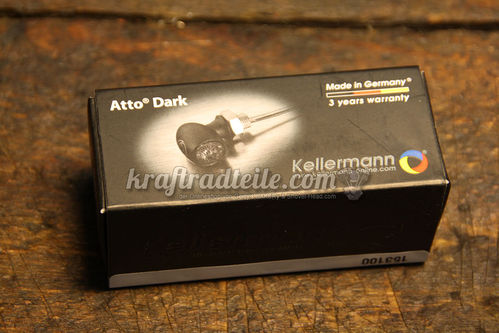 Kellermann Bullet Atto Dark, LED Blinker, schwarz