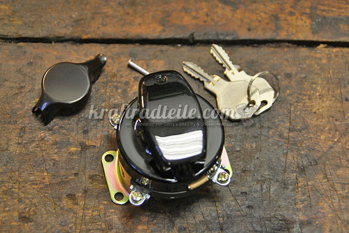 Ignition Lock, black, 5 terminals, round keys, BT 48-72